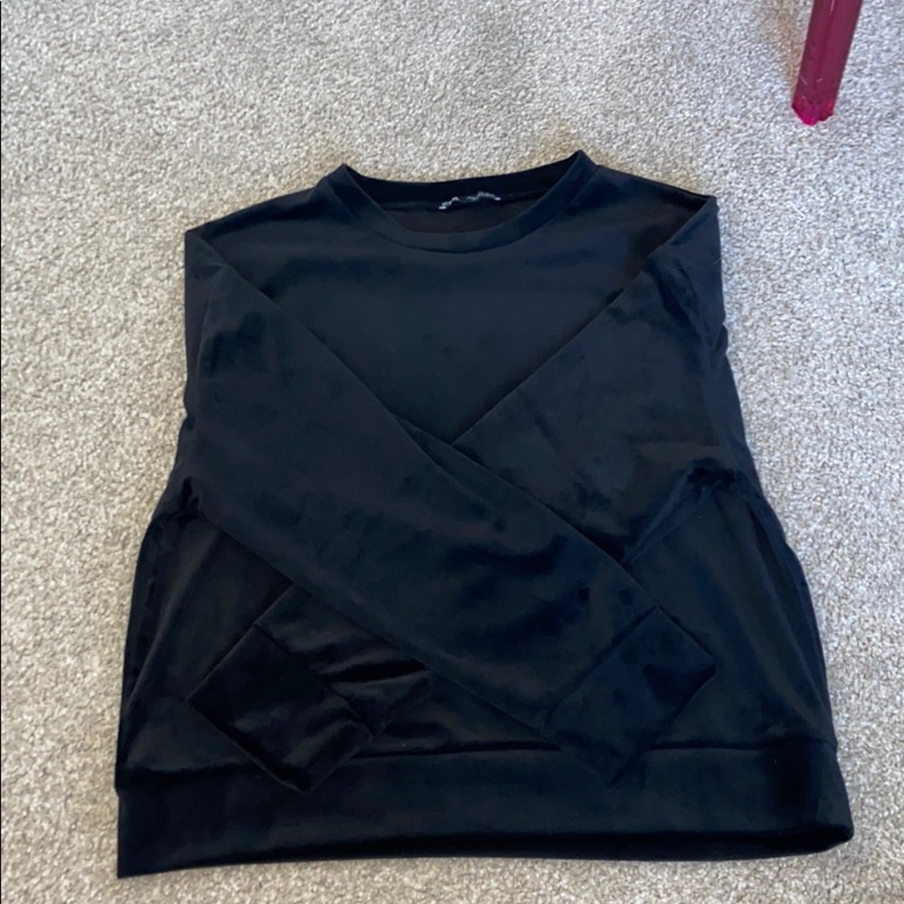 Zara Velvet Sweatshirt